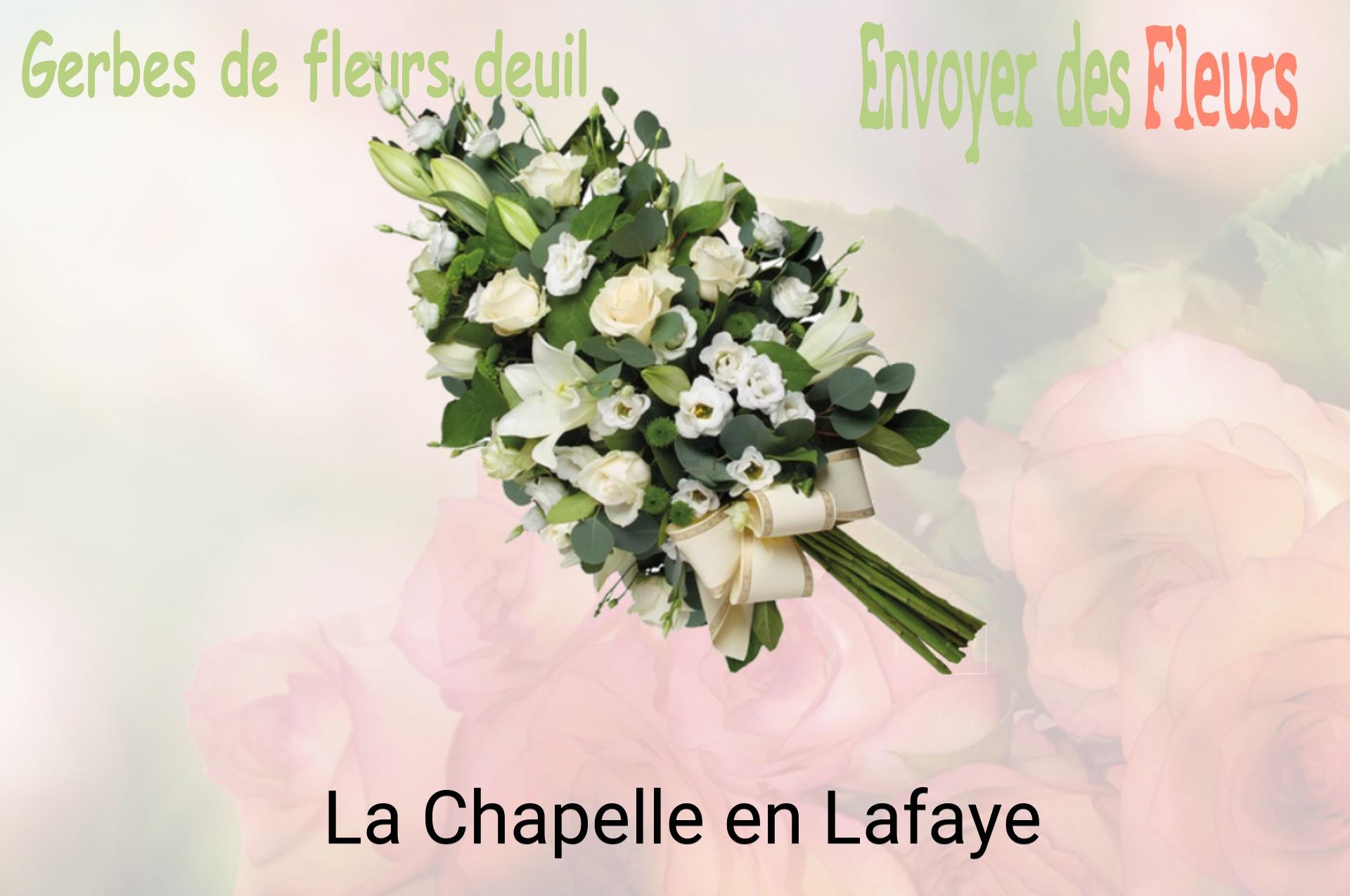 Gerbe de fleurs de deuil livrée à La Chapelle-en-Lafaye